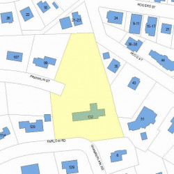 132 Farlow Rd, Newton, MA 02458 plot plan