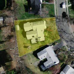 77 Redwood Rd, Newton, MA 02459 aerial view