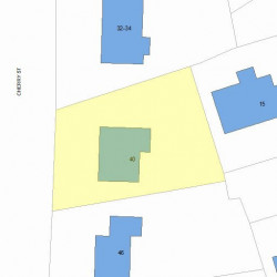 40 Cherry St, Newton, MA 02465 plot plan