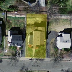 147 Oakdale Rd, Newton, MA 02461 aerial view