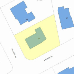 98 Brandeis Rd, Newton, MA 02459 plot plan