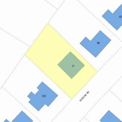 97 Dorcar Rd, Newton, MA 02459 plot plan