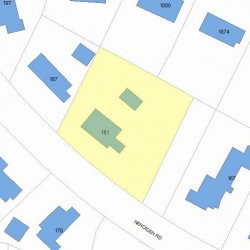 181 Nehoiden Rd, Newton, MA 02468 plot plan