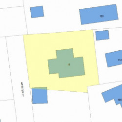 19 Webster Ct, Newton, MA 02459 plot plan