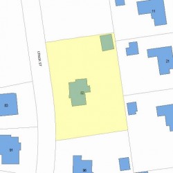 82 Lenox St, Newton, MA 02465 plot plan