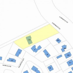 285 Albemarle Rd, Newton, MA 02460 plot plan