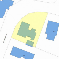 128 Charlesbank Rd, Newton, MA 02458 plot plan