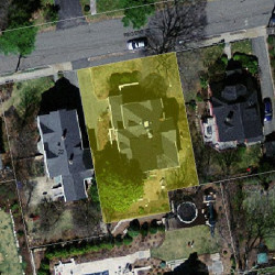 16 Regent St, Newton, MA 02465 aerial view