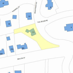 131 Bishopsgate Rd, Newton, MA 02459 plot plan