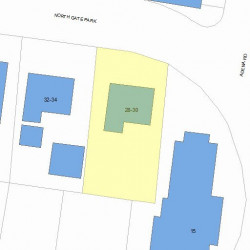 28 Gate Park, Newton, MA 02465 plot plan