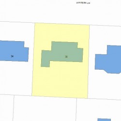 30 Lantern Ln, Newton, MA 02459 plot plan
