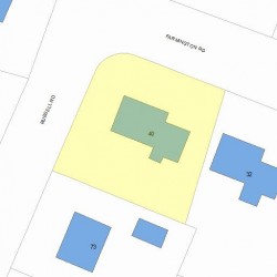 40 Farmington Rd, Newton, MA 02465 plot plan