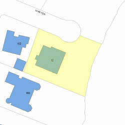 12 Lake Ter, Newton, MA 02459 plot plan