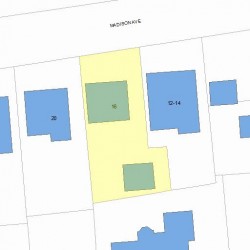 16 Madison Ave, Newton, MA 02460 plot plan