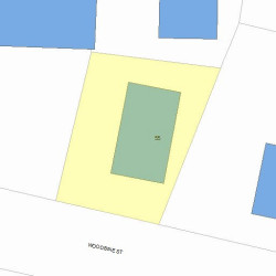 55 Woodbine St, Newton, MA 02466 plot plan