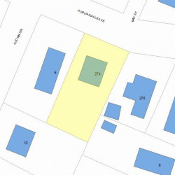 274 Auburndale Ave, Newton, MA 02466 plot plan