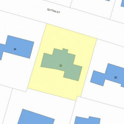 28 Cotton St, Newton, MA 02458 plot plan