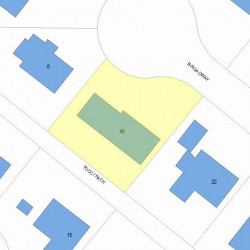 16 Tocci Path, Newton, MA 02459 plot plan