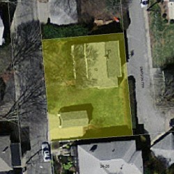 19 Simpson Ter, Newton, MA 02460 aerial view