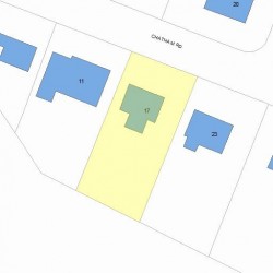 17 Chatham Rd, Newton, MA 02461 plot plan