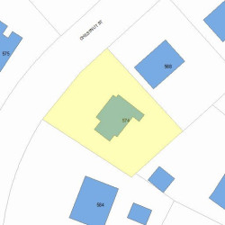 574 Chestnut St, Newton, MA 02468 plot plan