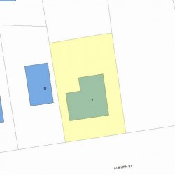 7 Auburn St, Newton, MA 02465 plot plan