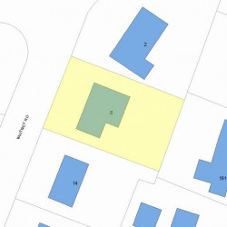 8 Whitney Rd, Newton, MA 02460 plot plan