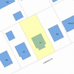 427 Albemarle Rd, Newton, MA 02460 plot plan