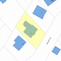 11 Ashcroft Rd, Newton, MA 02461 plot plan
