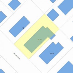 16 Melville Ave, Newton, MA 02460 plot plan