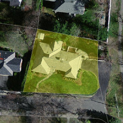 62 Lorna Rd, Newton, MA 02459 aerial view