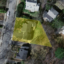 35 Garland Rd, Newton, MA 02459 aerial view