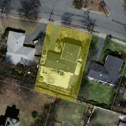 30 Maynard St, Newton, MA 02465 aerial view