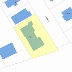 21 Carter St, Newton, MA 02460 plot plan