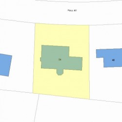 54 Hull St, Newton, MA 02460 plot plan