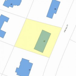 67 Oak Hill St, Newton, MA 02459 plot plan