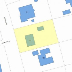 105 Hanson Rd, Newton, MA 02459 plot plan