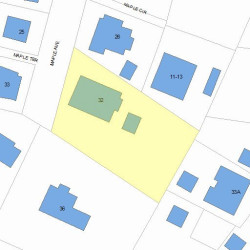 32 Maple Ave, Newton, MA 02458 plot plan