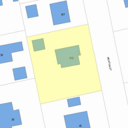 173 Morton St, Newton, MA 02459 plot plan