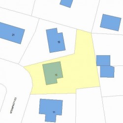 15 Normandy Rd, Newton, MA 02466 plot plan