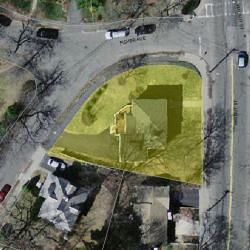 985 Walnut St, Newton, MA 02461 aerial view