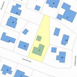 44 Chatham Rd, Newton, MA 02461 plot plan