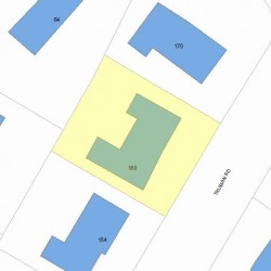 160 Truman Rd, Newton, MA 02459 plot plan