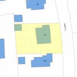 103 Prince St, Newton, MA 02465 plot plan