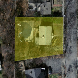 9 Bacon Pl, Newton, MA 02464 aerial view