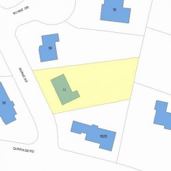 11 Ruane Rd, Newton, MA 02465 plot plan