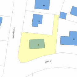 63 Cabot St, Newton, MA 02458 plot plan