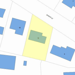 12 Durant St, Newton, MA 02458 plot plan