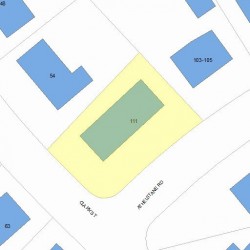 111 Athelstane Rd, Newton, MA 02459 plot plan