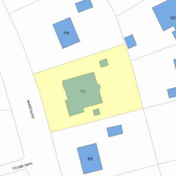 111 Hanson Rd, Newton, MA 02459 plot plan